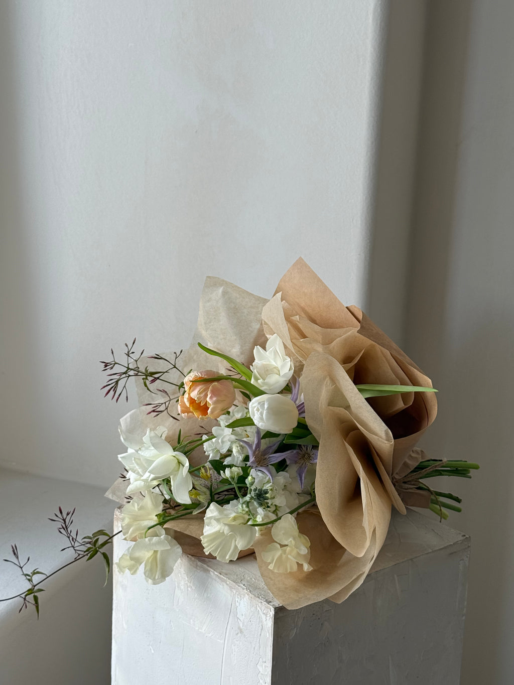 Paper Wrapped Bouquet