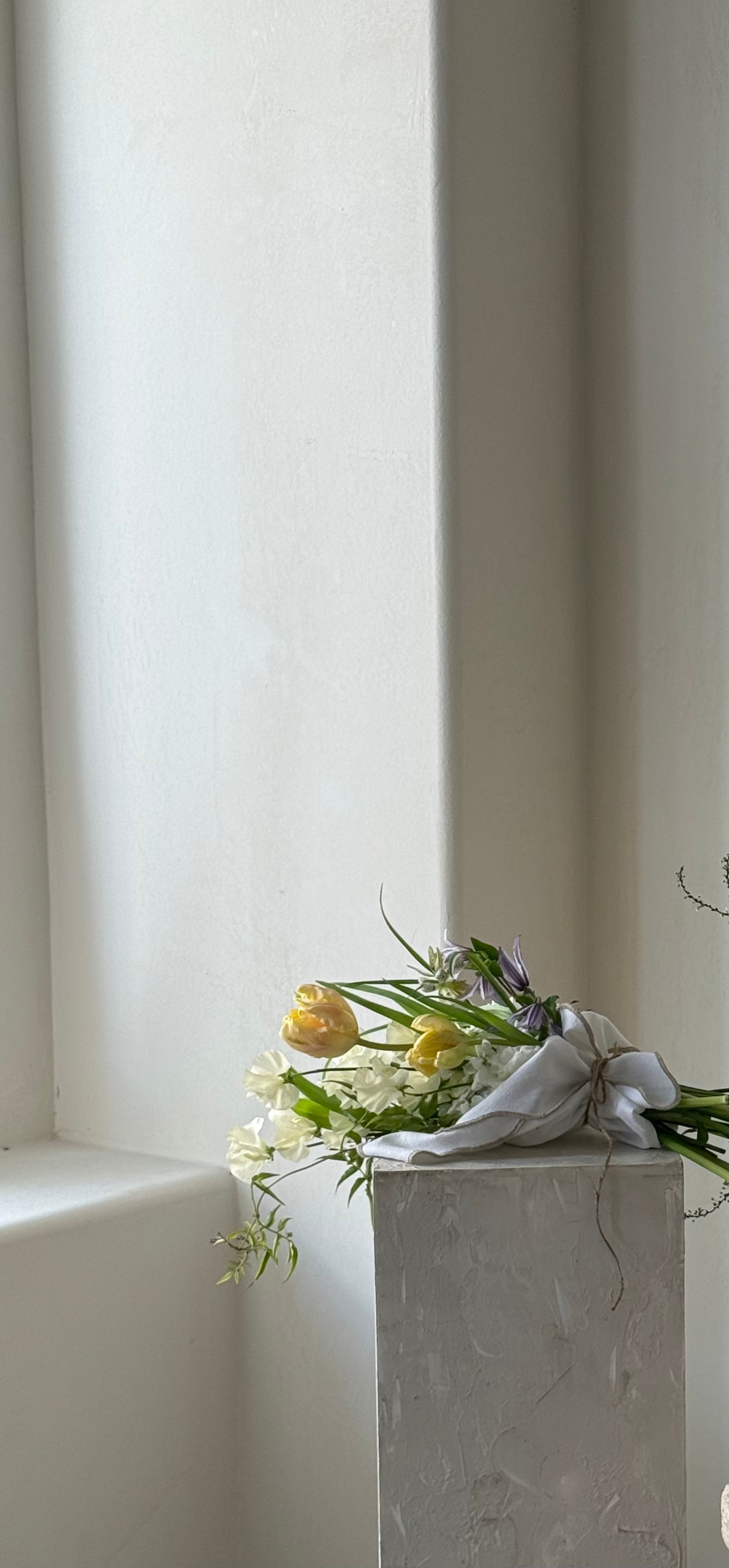 Linen Wrapped Bouquet