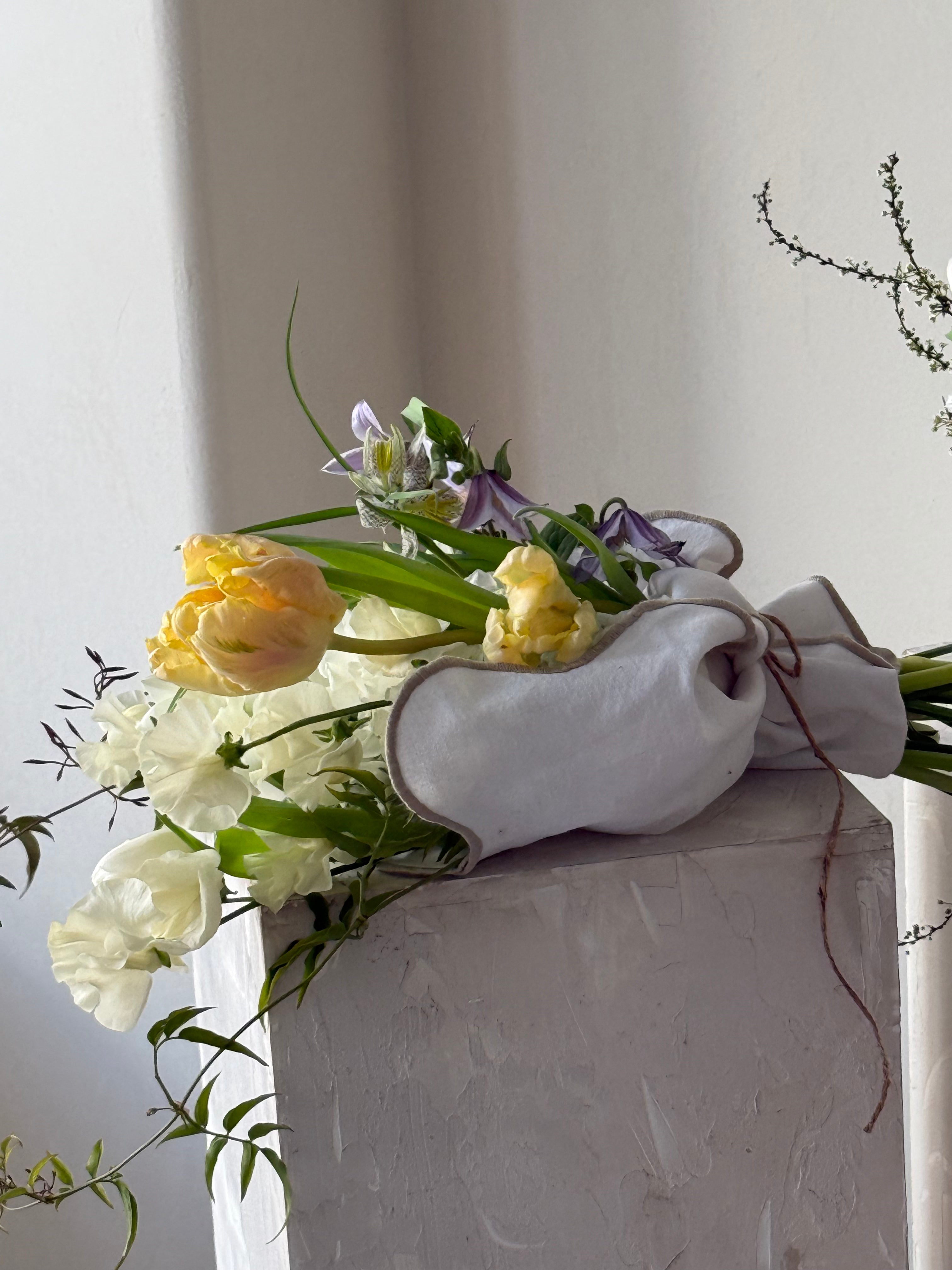 Linen Wrapped Bouquet